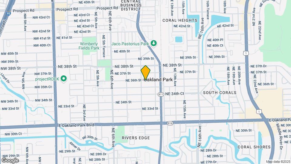 1034 NE 36th St Map and Location Details