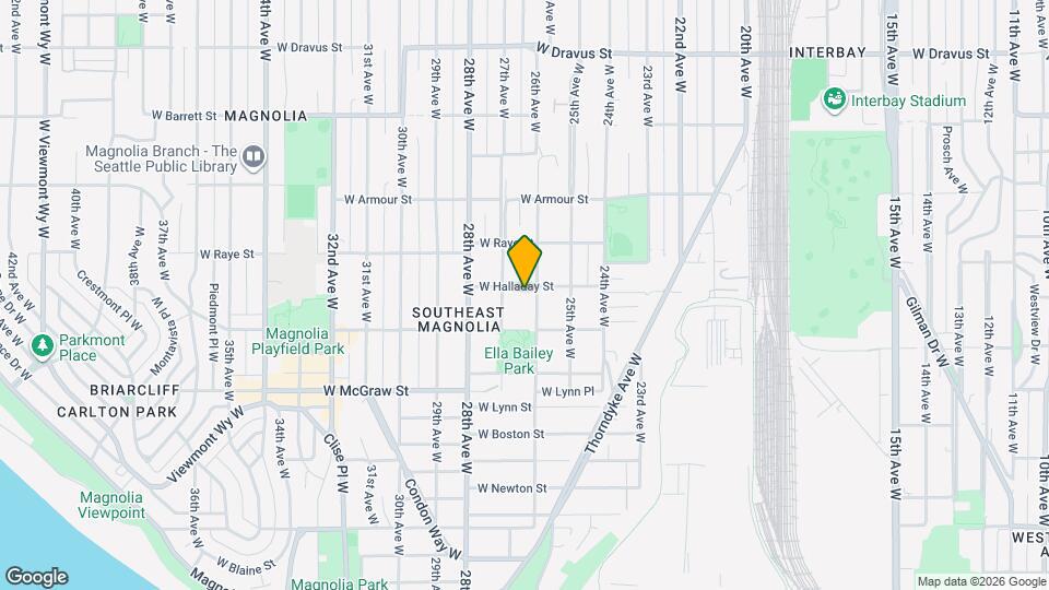 2609 W Halladay St, Unit Upper Unit Map and Location Details
