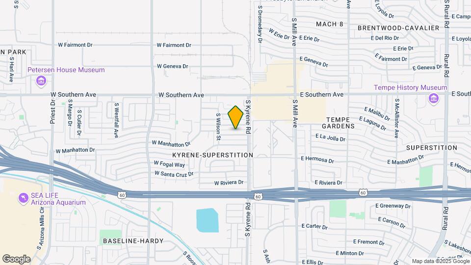 334 W La Jolla Dr Map and Location Details