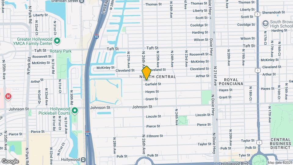 2533 Garfield St Map and Location Details