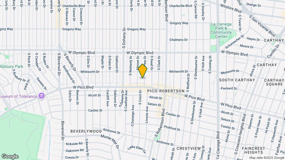 1133 S La Peer Dr, Unit 2 Map and Location Details
