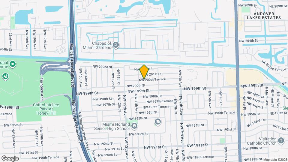 980 NW 200th Terrace Map and Location Details