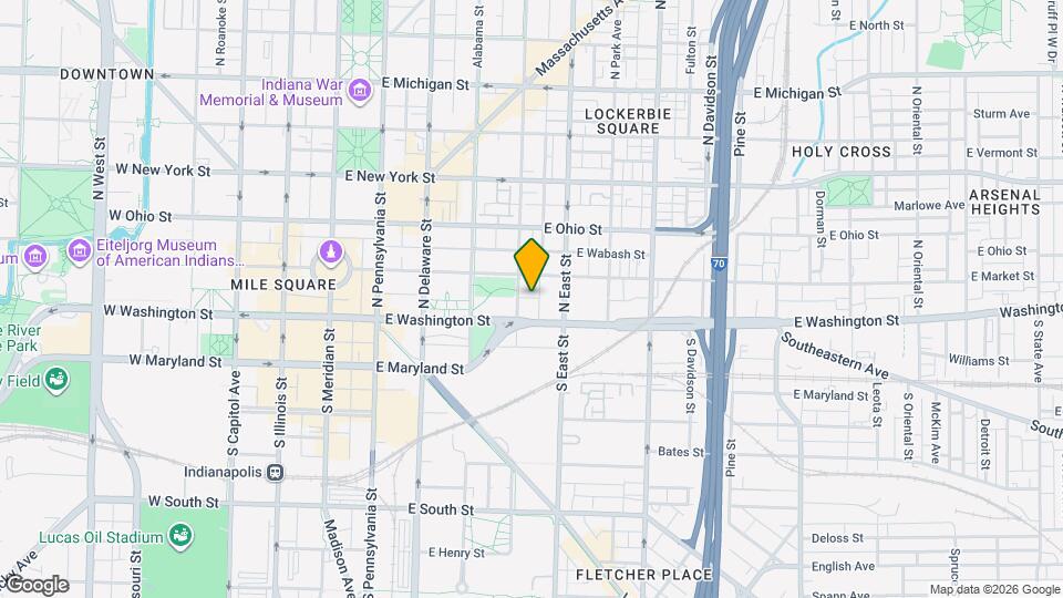 421 E Market St Map and Location Details