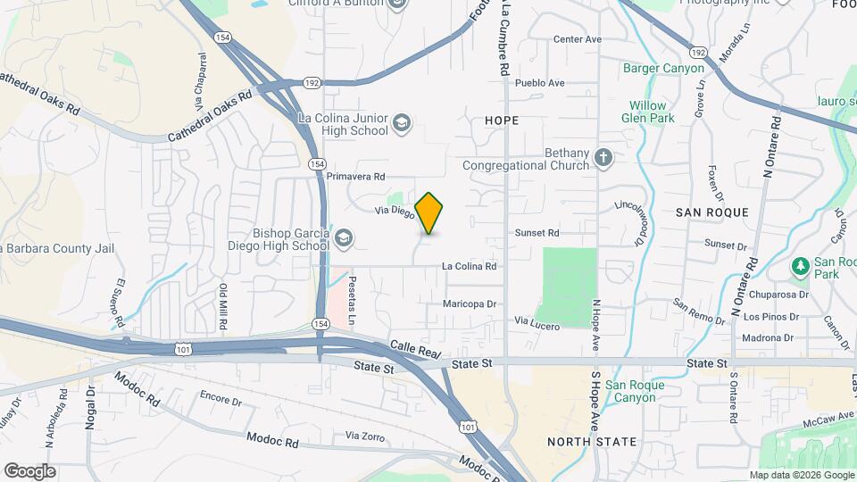 3922 Via Diego Map and Location Details