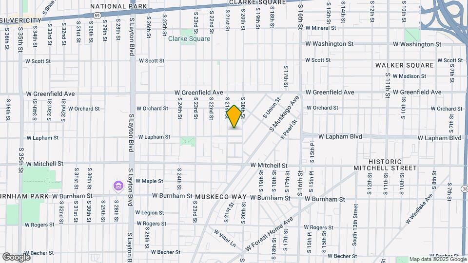 2022 W Lapham St Mapa y Detalles de la Ubicación