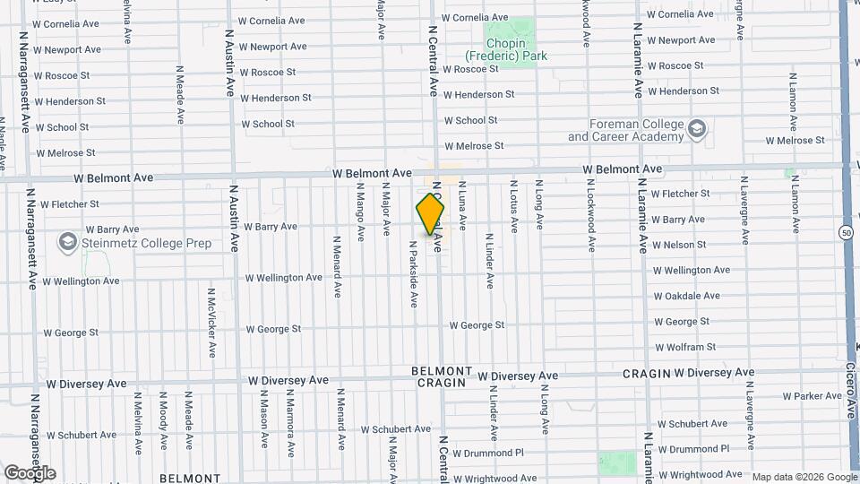 3038 N Central Ave Map and Location Details