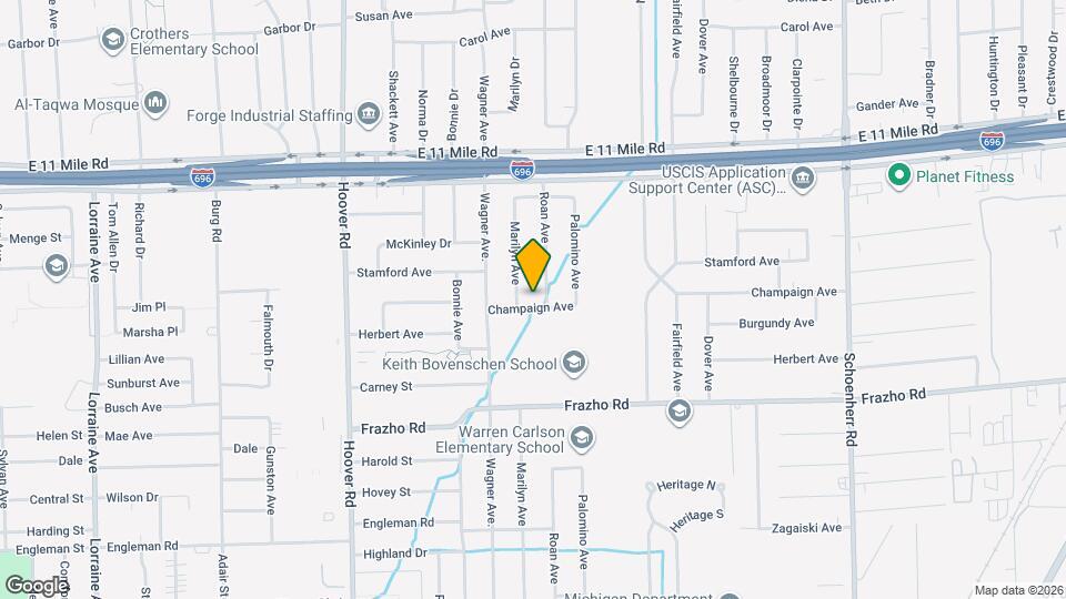 12237 Champaign Ave Map and Location Details