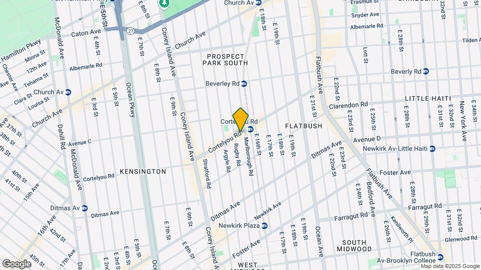 1412 Cortelyou Rd Mapa y Detalles de la Ubicación