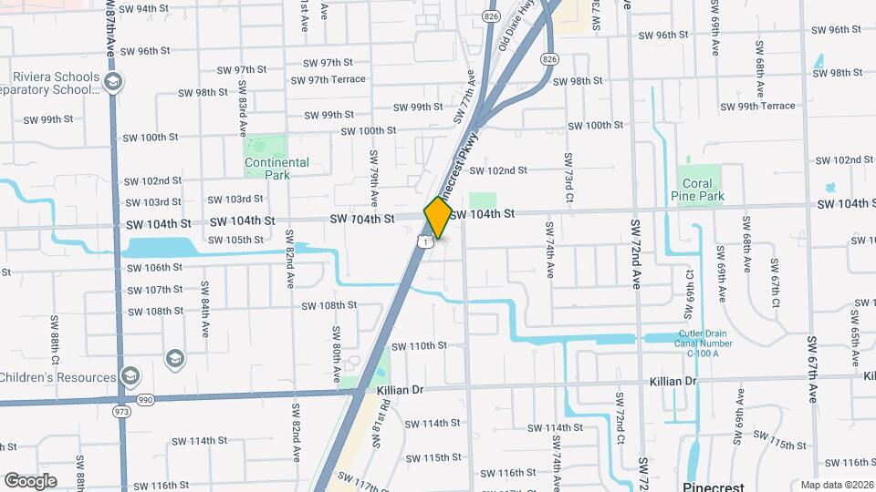 10504 SW 77th Ct Map and Location Details