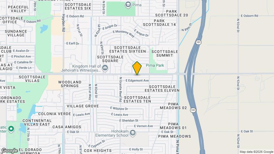 8501 E Thomas Rd Map and Location Details