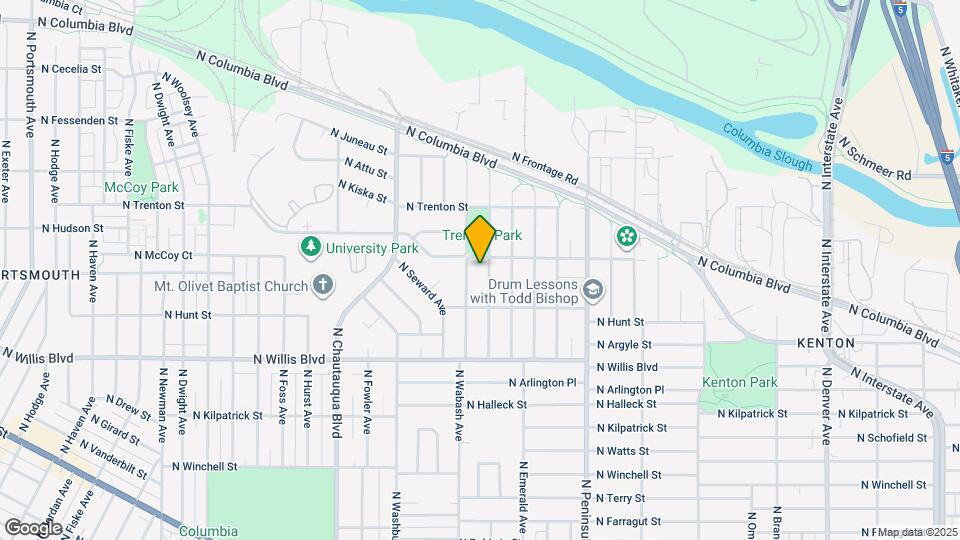 8827 N Endicott Ave Map and Location Details