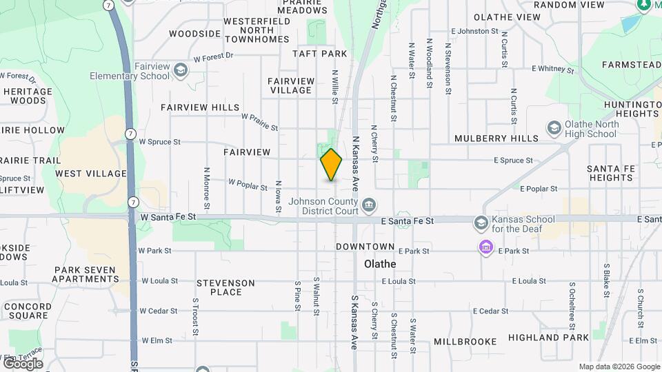 310 W Poplar St Map and Location Details
