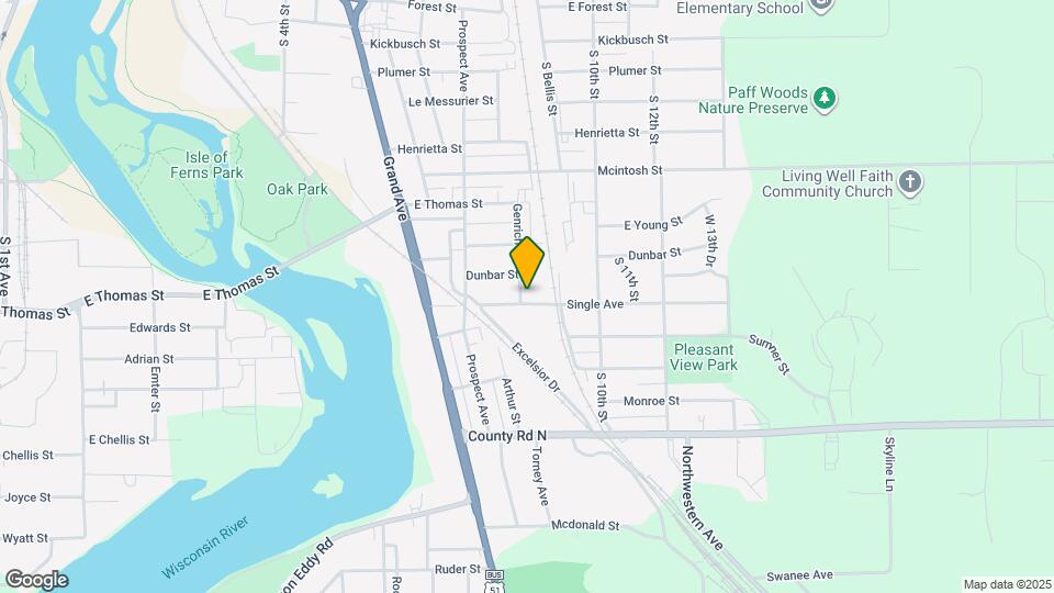 915 Genrich St Map and Location Details