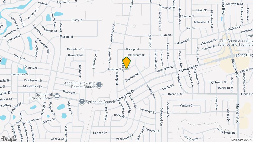 10054 Amidon St Map and Location Details