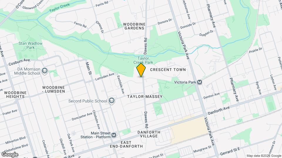 170 Dawes Rd Map and Location Details