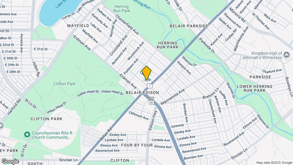 2868 Mayfield Ave Map and Location Details
