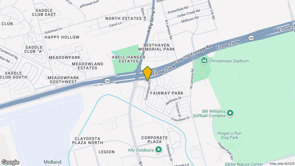 4605 Crenshaw Dr Map and Location Details