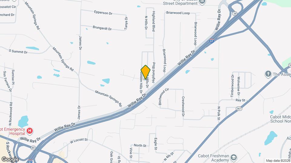 1017 Southhills Dr Mapa y Detalles de la Ubicación