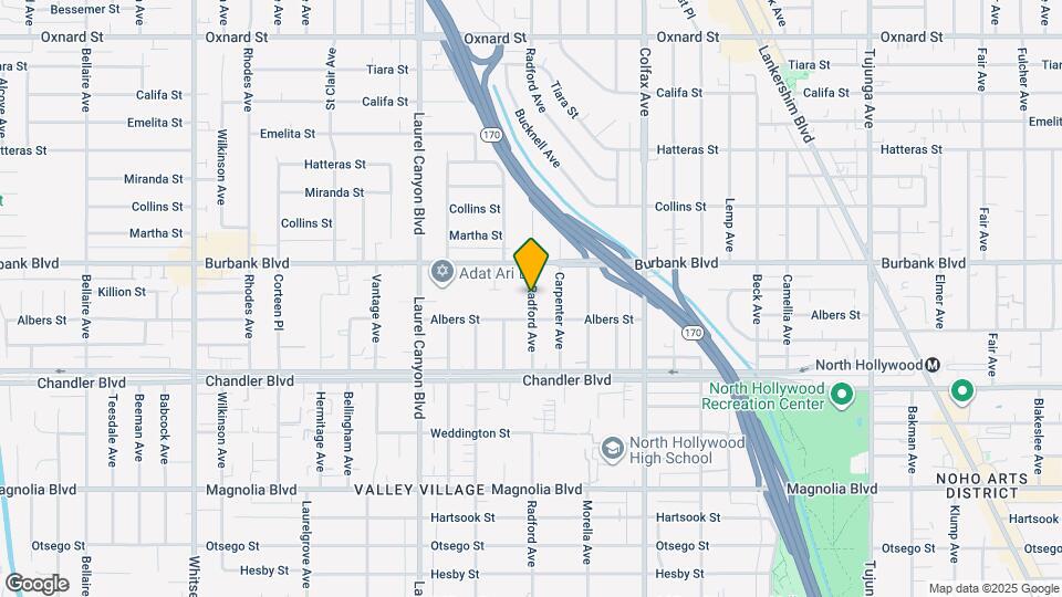 5535 Radford Ave, Unit 5535 Mapa y Detalles de la Ubicación