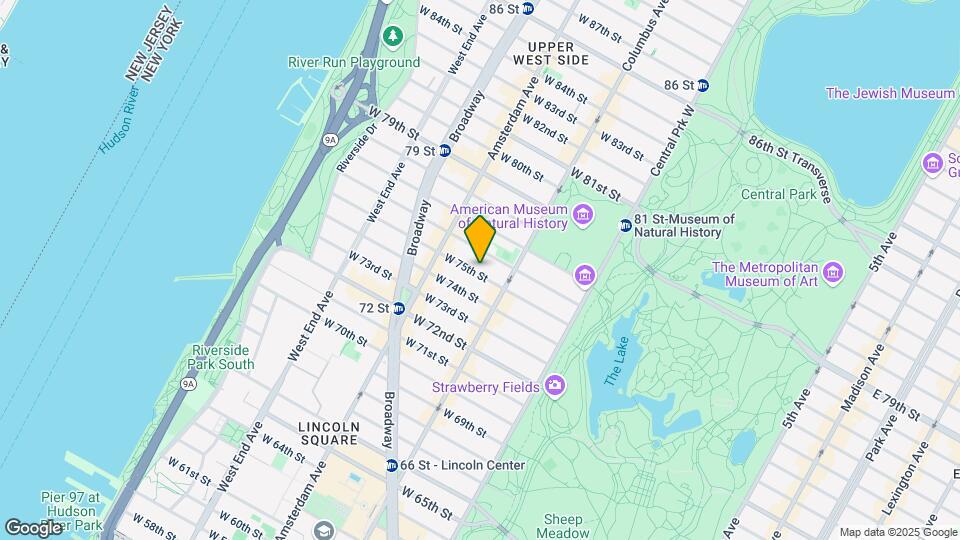 125 W 75th St Mapa y Detalles de la Ubicación