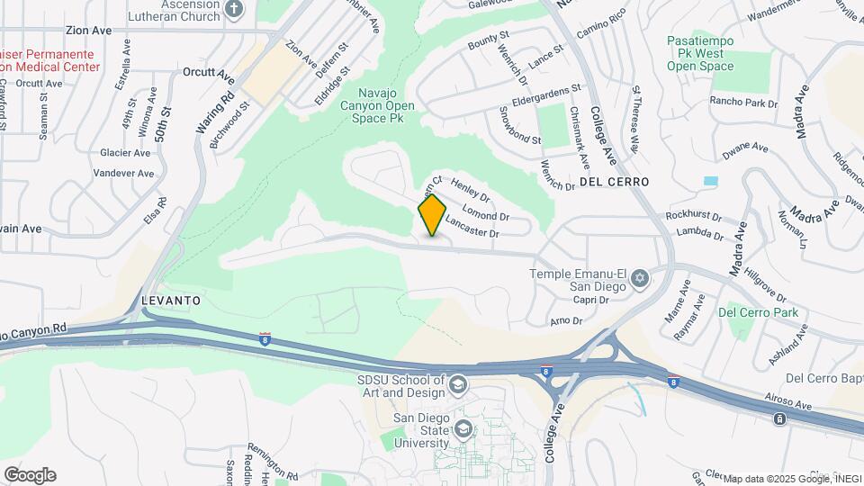 5858 Del Cerro Blvd Map and Location Details