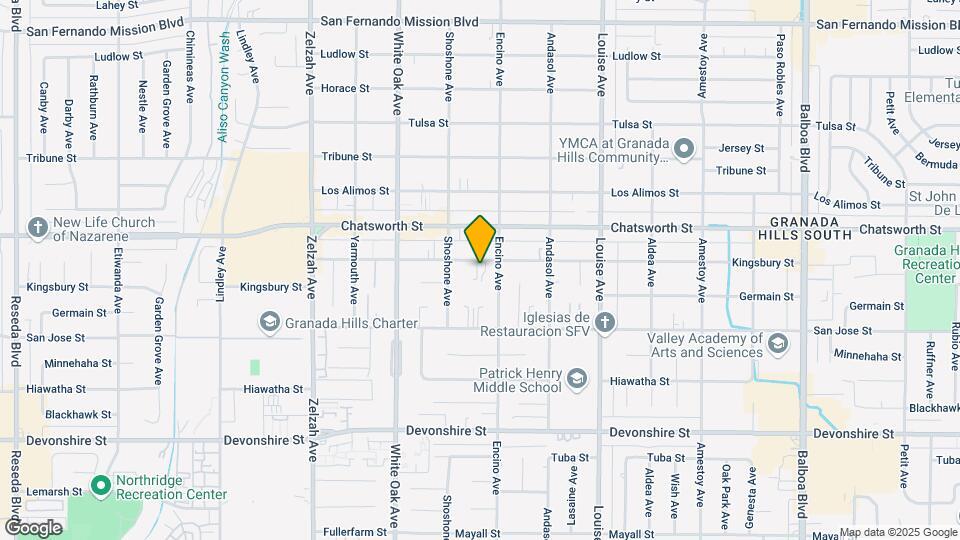 17520 Kingsbury St Mapa y Detalles de la Ubicación