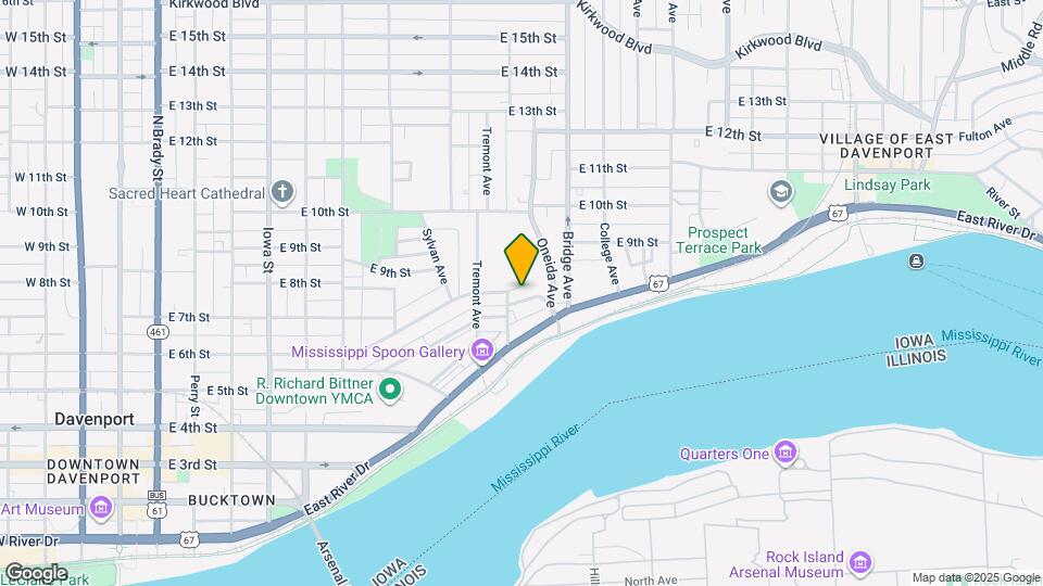 1013 E 6th St Map and Location Details