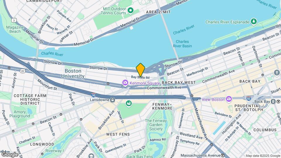 56 Bay State Rd, Unit BR Map and Location Details