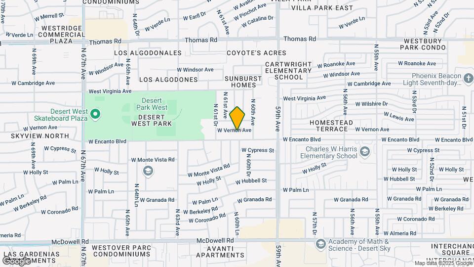6033 W Vernon Ave Map and Location Details