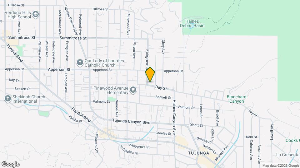 10204 Fairgrove Ave Map and Location Details