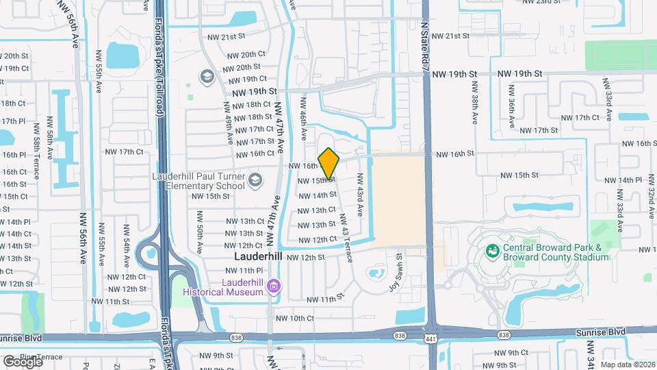 4360 NW 15th St Map and Location Details