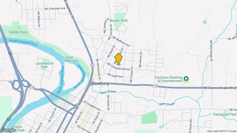 1616 NE Commercial Ave Map and Location Details