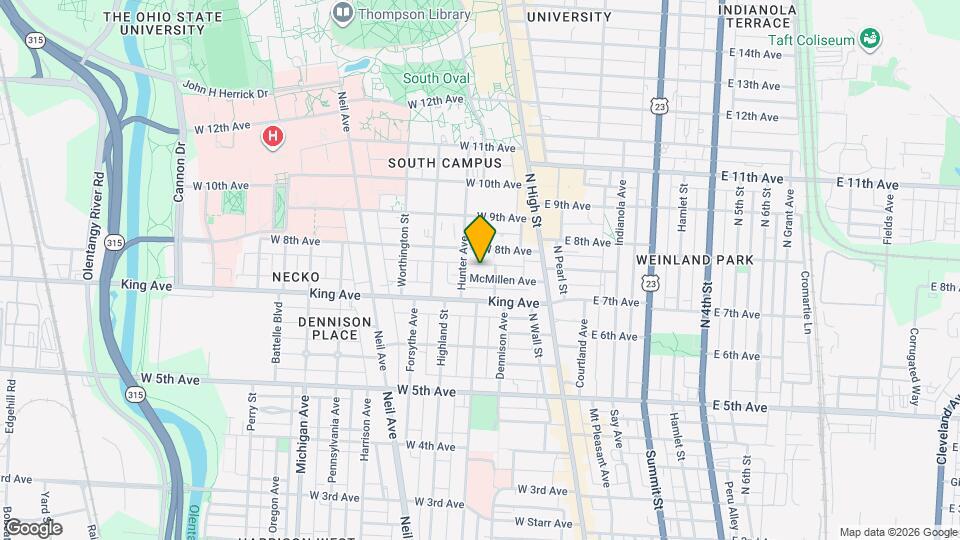 102 McMillen Ave, Unit 100 Mapa y Detalles de la Ubicación