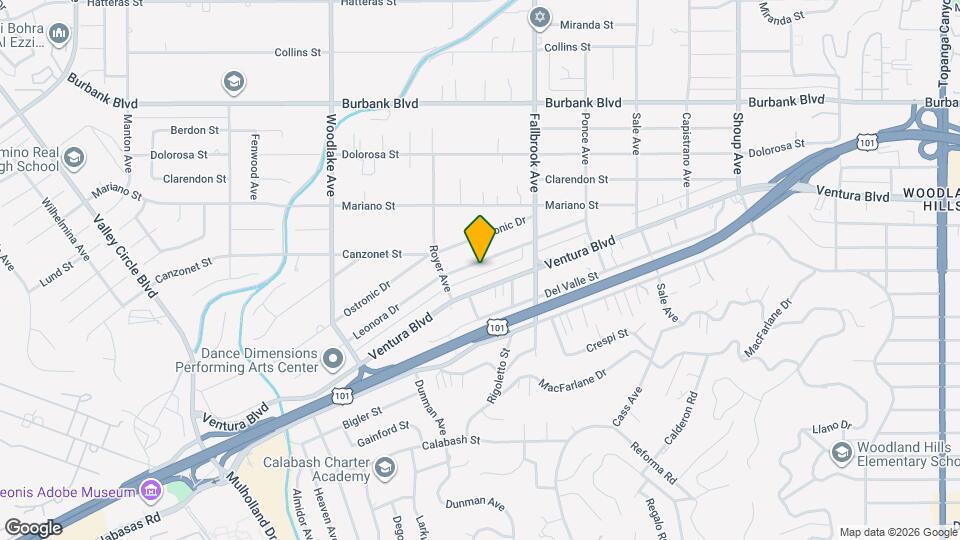 22908 Leonora Dr Map and Location Details