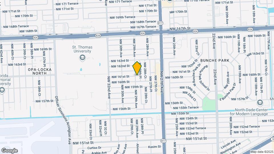 16025 NW 29th Ave Map and Location Details