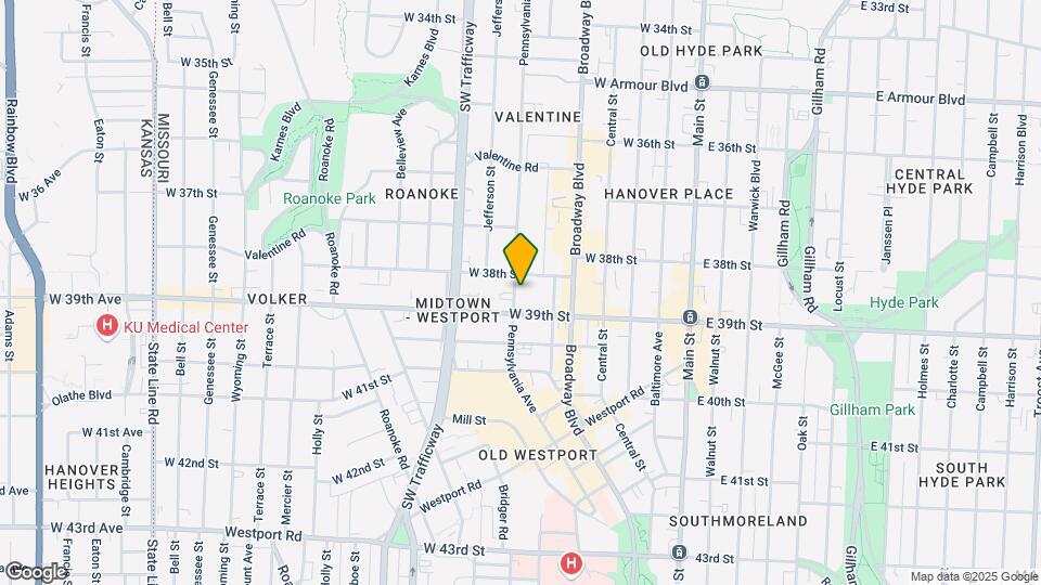 3803 Pennsylvania Ave Map and Location Details