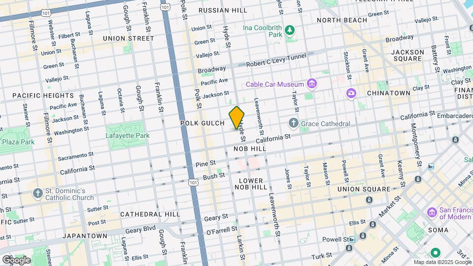 1535 Sacramento St Map and Location Details