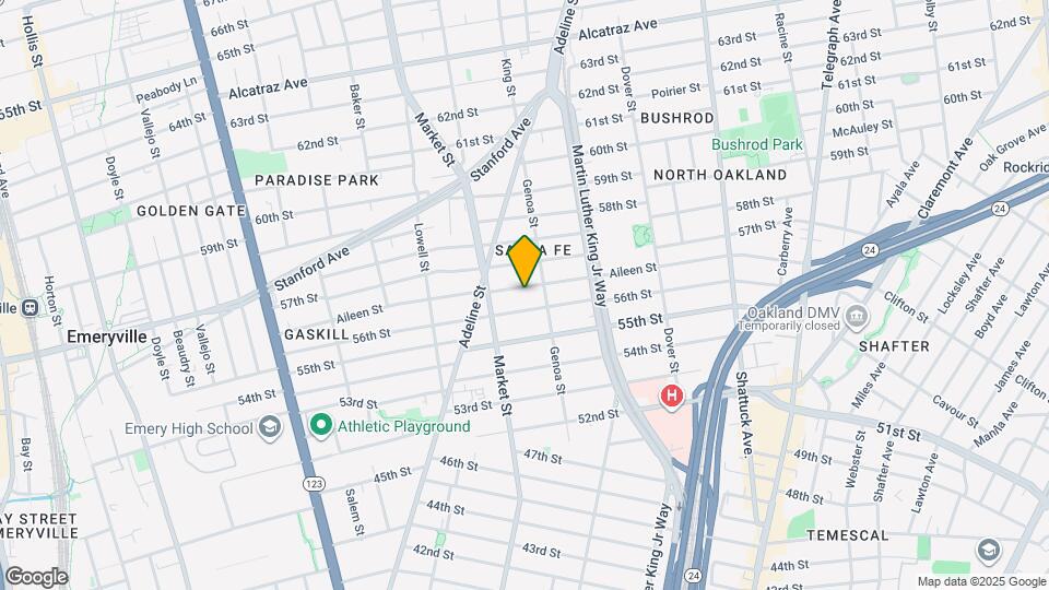 861 Aileen St Mapa y Detalles de la Ubicación