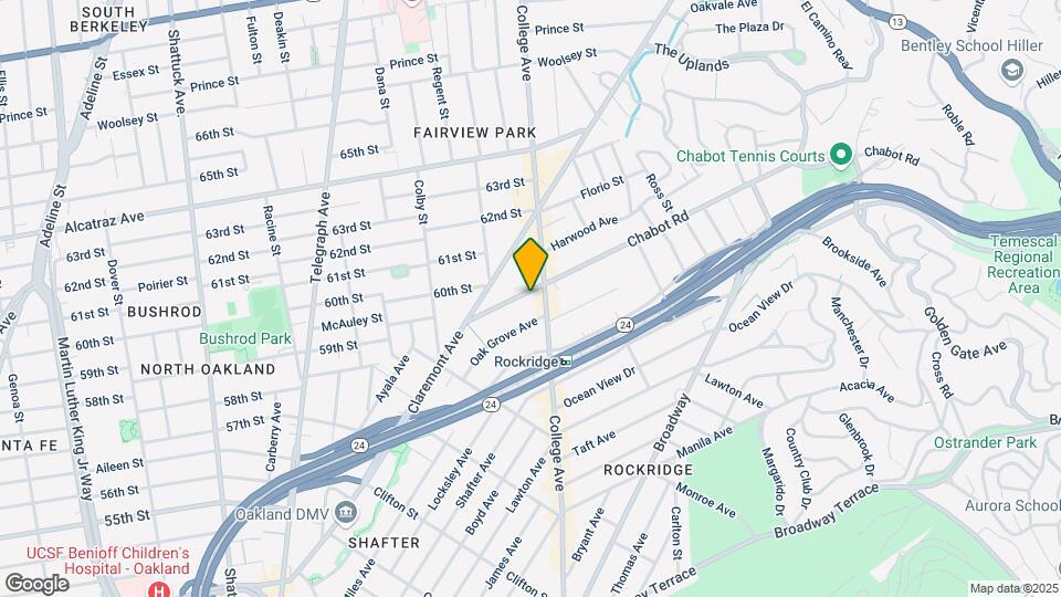 5938 Chabot Rd Map and Location Details