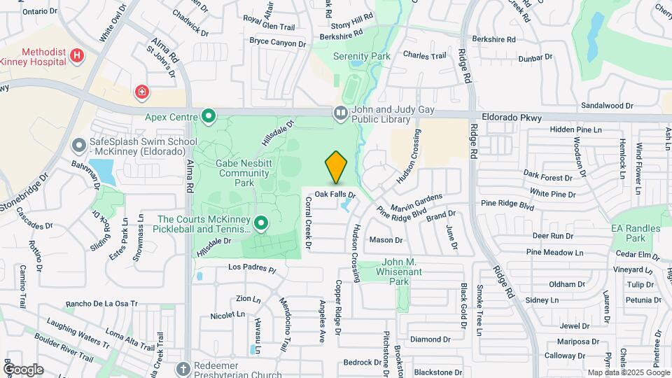 6800 Oak Falls Dr Mapa y Detalles de la Ubicación