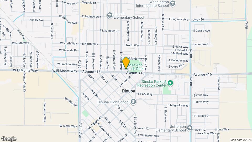 777 E El Monte Way Map and Location Details