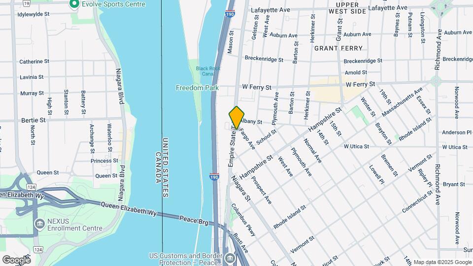 1063 Niagara St Map and Location Details