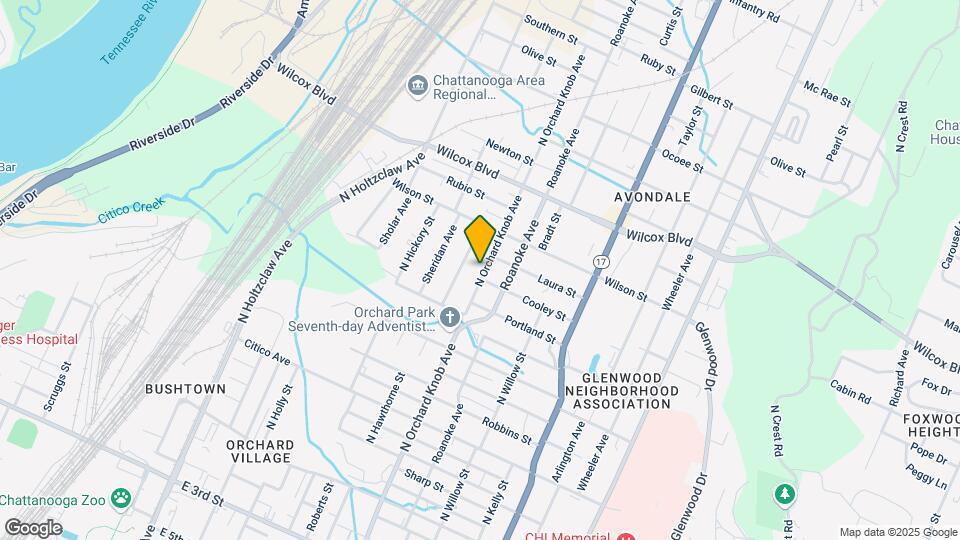 1105 N Orchard Knob Ave Map and Location Details