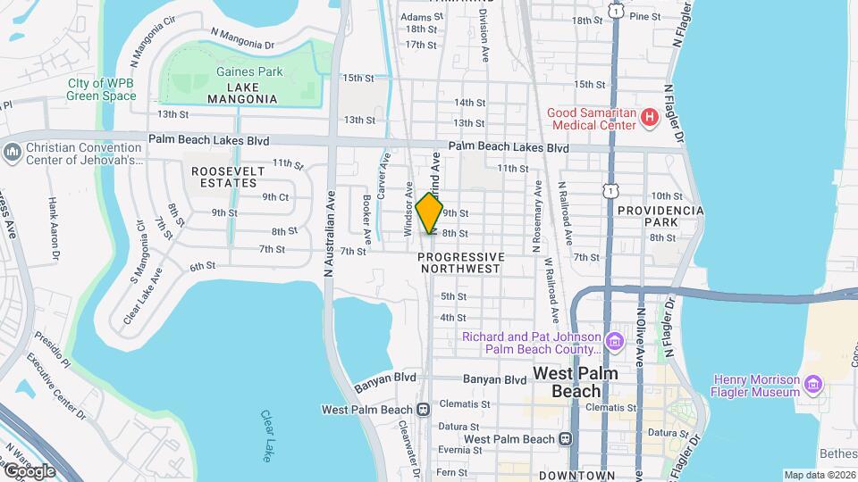 821 N Tamarind Ave Map and Location Details