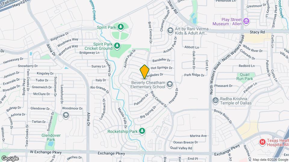 1034 Blanco Drive Map and Location Details