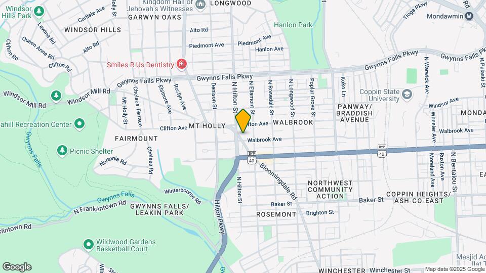 3212 Walbrook Ave-Unit -5 Map and Location Details