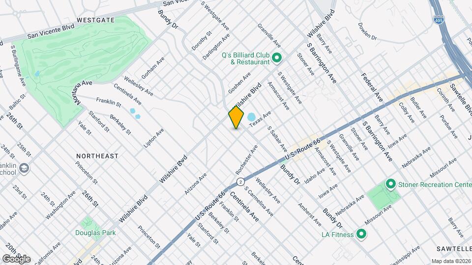 1240 Amherst Ave Map and Location Details