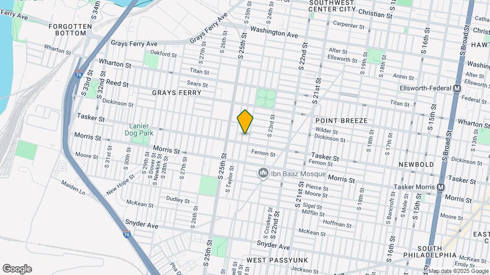 1539 S Ringgold St Map and Location Details