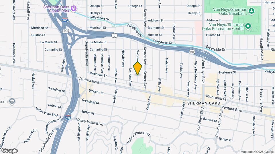4545 Saloma Ave, Unit 4545 Saloma Map and Location Details