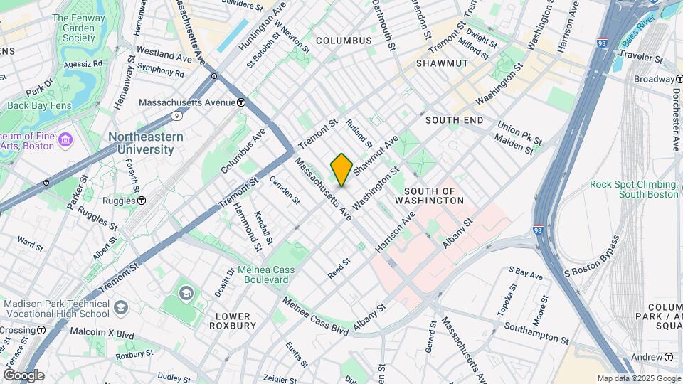 520 Shawmut Ave, Unit 1 Map and Location Details
